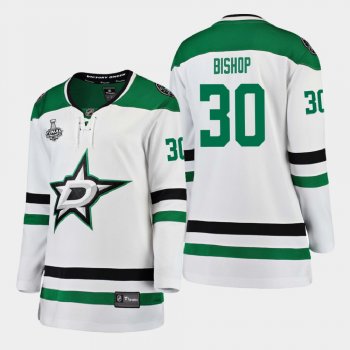 Women's Dallas Stars Ben Bishop #30 2020 Stanley Cup Final Away Breakaway Player Jersey - White