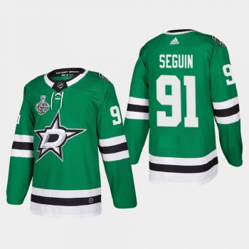 Dallas Stars Tyler Seguin #91 2020 Stanley Cup Final Kelly Green Authentic Patch Jersey