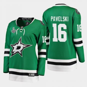 Women's Dallas Stars Joe Pavelski #16 2020 Stanley Cup Final Home Breakaway Player Jersey - Green