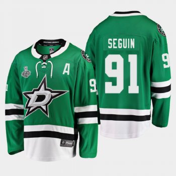 Men's Dallas Stars Tyler Seguin #91 2020 Stanley Cup Final Home Breakaway Player Green Jersey