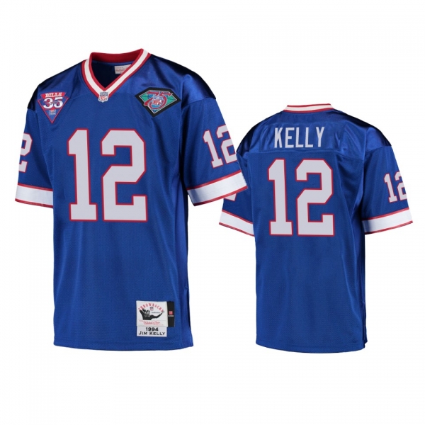 Buffalo Bills Jim Kelly Royal Vintage Replica Jersey Cheap