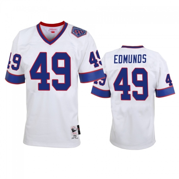 Buffalo Bills Tremaine Edmunds White Vintage Replica Jersey Sale