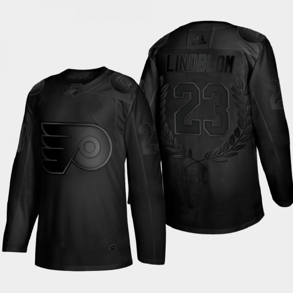 Men's Philadelphia Flyers Oskar Lindblom Awards Collection 2020 Masterton Trophy Black Jersey