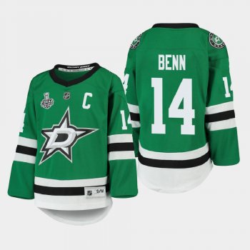 Youth Dallas Stars Jamie Benn #14 2020 Stanley Cup Final Home Replica Player Jersey Kelly Green