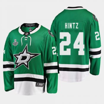 Men's Dallas Stars Roope Hintz #24 2020 Stanley Cup Final Home Breakaway Player Green Jersey