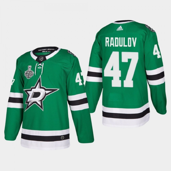 Dallas Stars Alexander Radulov #47 2020 Stanley Cup Final Kelly Green Authentic Patch Jersey