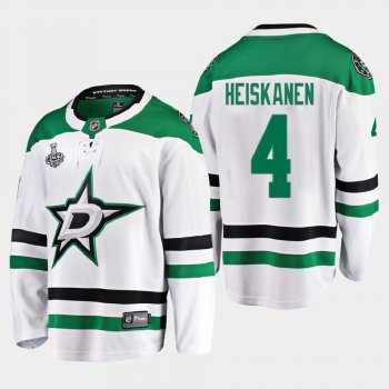 Men's Dallas Stars Miro Heiskanen #4 2020 Stanley Cup Final Away Breakaway Player White Jersey