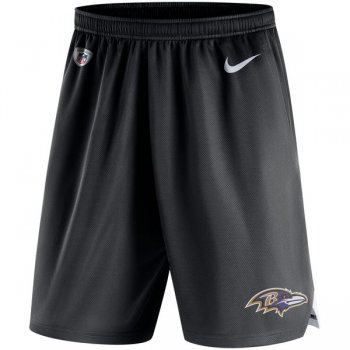 Men's Baltimore Ravens Nike Black Knit Performance Shorts