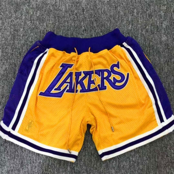 Lakers Gold 1996-97 Mesh Shorts