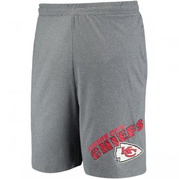 Kansas City Chiefs Concepts Sport Tactic Lounge Shorts Heathered Gray