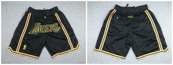 Lakers Black Just Don With Pocket Swingman Shorts