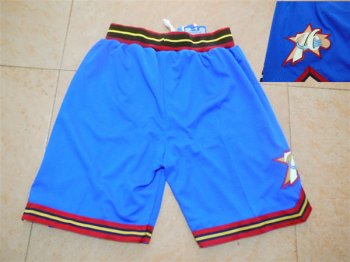 76ers Blue Throwback Shorts