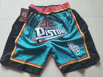 Pistons Green Pockets Just Don Mesh Shorts