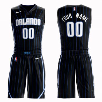 Magic Black Men's Customized Nike Swingman Jersey(With Shorts)