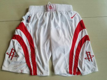 Rockets White Nike Swingman Shorts