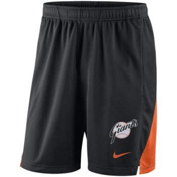 Men's San Francisco Giants Nike Black Franchise Performance Shorts