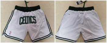 Celtics White Just Don With Pocket Swingman Shorts