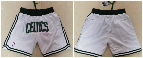 Celtics White Just Don With Pocket Swingman Shorts