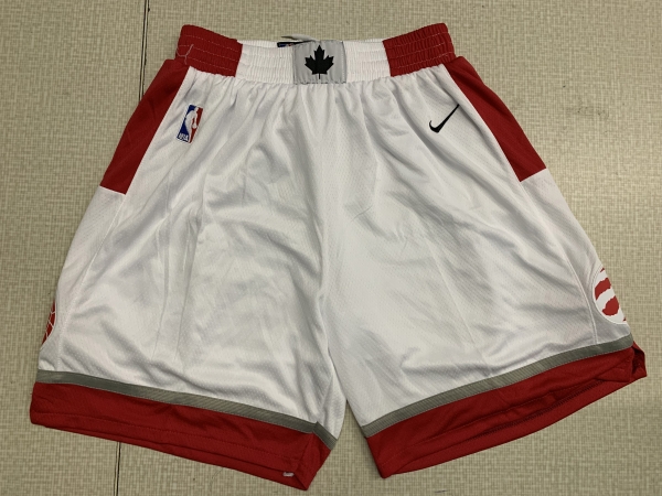 Raptors White Nike Swingman Shorts