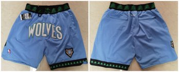 Timberwolves Blue Just Don With Pocket Swingman Shorts