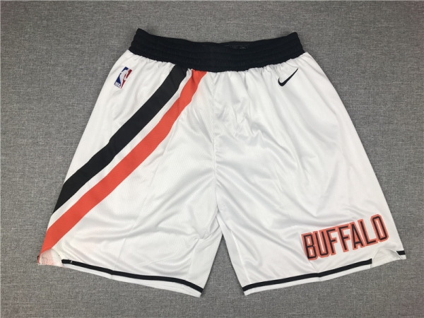 Clippers White Throwback Shorts