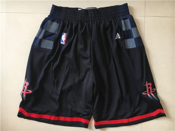 Rockets Black Swingman Shorts