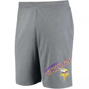 Minnesota Vikings Concepts Sport Tactic Lounge Shorts Heathered Gray