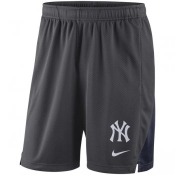 Men's New York Yankees Nike Anthracite Franchise Performance Shorts