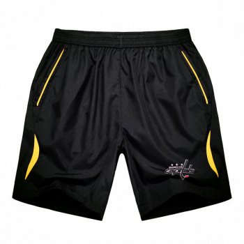 Men's Washington Capitals Black Gold Stripe Hockey Shorts