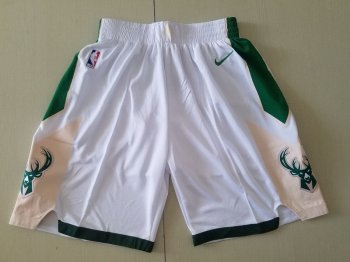 Bucks White Nike Shorts