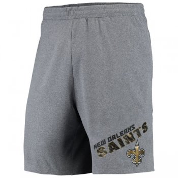 New Orleans Saints Concepts Sport Tactic Lounge Shorts Heathered Gray