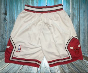 Bulls White Nike Mesh Shorts