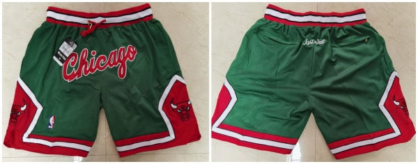 Bulls Green Just Don With Pocket Swingman Shorts