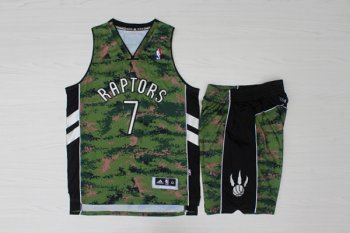 Raptors 7 Kyle Lowry Camo Canada Flag Swingman Jersey(With Shorts)