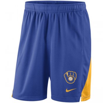 Men's Milwaukee Brewers Nike Royal Franchise Performance Shorts