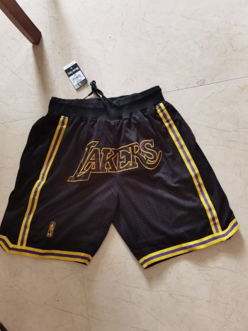 Lakers Black Just Don With Pocket Swingman Shorts