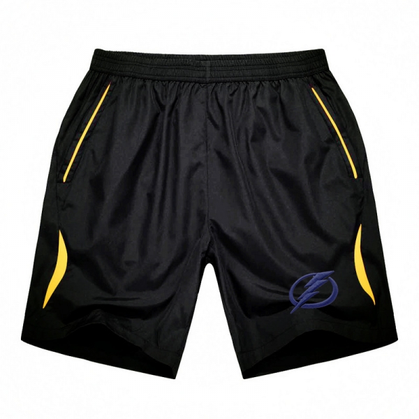 Men's Tampa Bay Lightning Black Gold Stripe Hockey Shorts