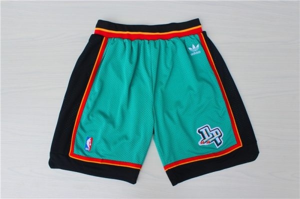 Pistons Green Hardwood Classics Shorts