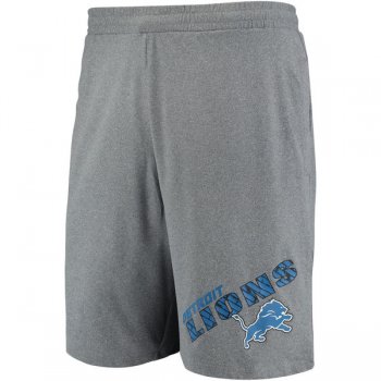 Detroit Lions Concepts Sport Tactic Lounge Shorts Heathered Gray