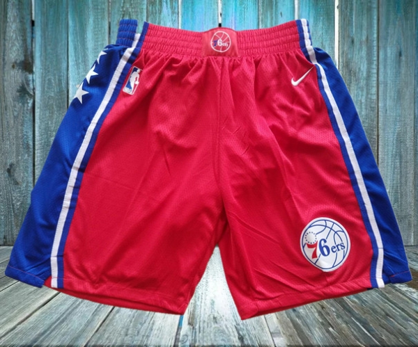 76ers Red Nike Swingman Shorts