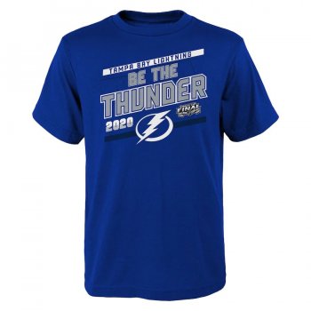 Youth Tampa Bay Lightning Royal 2020 Stanley Cup Final Bound Slogan T-Shirt