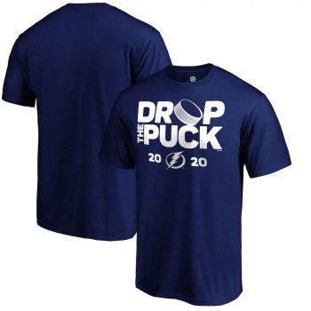 Men's Tampa Bay Lightning Fanatics Branded Blue Drop the Puck T-Shirt