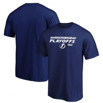 Men's Fanatics Branded Tampa Bay Lightning Royal 2020 Stanley Cup Playoffs Bound Top Cheddar T-Shirt