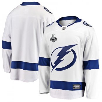 Men's Tampa Bay Lightning Fanatics Branded White 2020 Stanley Cup Final Bound Away Breakaway Jersey