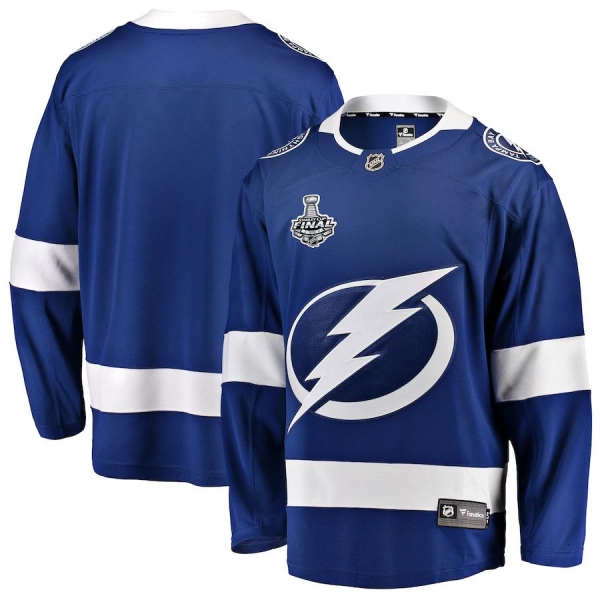 Youth Tampa Bay Lightning Fanatics Branded Blue 2020 Stanley Cup Final Bound Home Breakaway Jersey