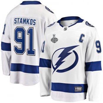 Men's Tampa Bay Lightning Steven Stamkos Fanatics Branded White 2020 Stanley Cup Final Bound Away Player Breakaway Jersey