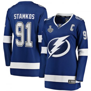 Women's Tampa Bay Lightning Steven Stamkos Fanatics Branded Blue 2020 Stanley Cup Final Bound Home Player Breakaway Jersey