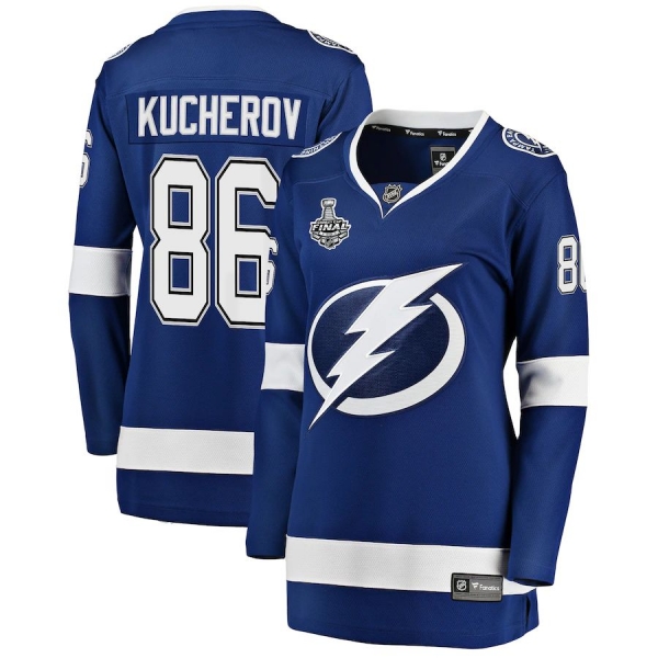 Women's Tampa Bay Lightning Nikita Kucherov Fanatics Branded Blue 2020 Stanley Cup Final Bound Home Player Breakaway Jersey