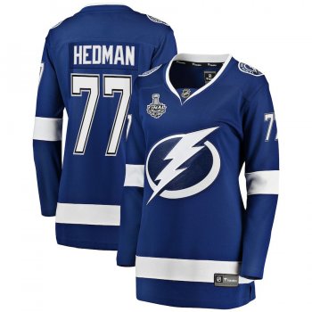 Women's Tampa Bay Lightning Victor Hedman Fanatics Branded Blue 2020 Stanley Cup Final Bound Home Player Breakaway Jersey