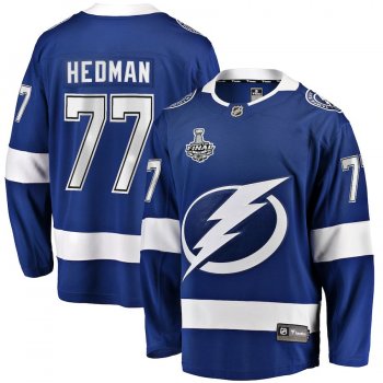 Men's Tampa Bay Lightning Victor Hedman Fanatics Branded Blue 2020 Stanley Cup Final Bound Home Player Breakaway Jersey